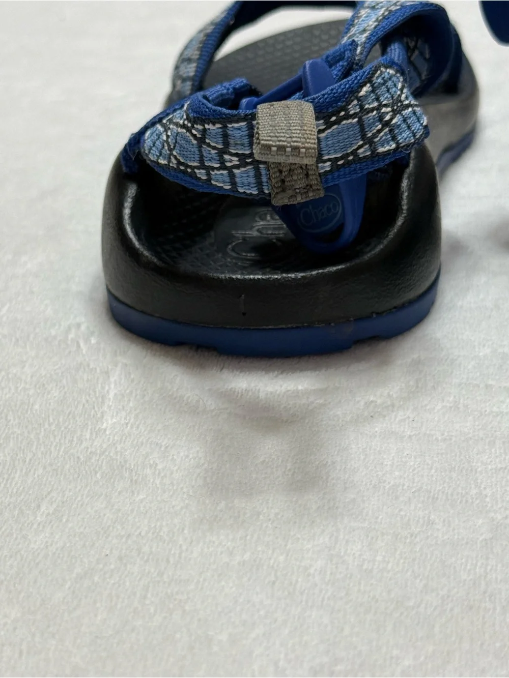 Chaco Kids Blue Black Adjustable Strap Sandals